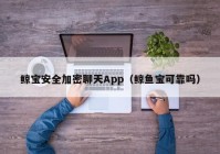 鲸宝安全加密聊天App（鲸鱼宝可靠吗）