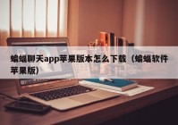 蝙蝠聊天app苹果版本怎么下载（蝙蝠软件苹果版）