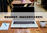 蝙蝠加蜜聊天（蝙蝠加蜜聊天会泄密吗）