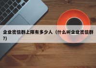 企业密信群上限有多少人（什么叫企业密信群?）