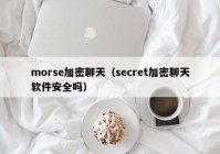 morse加密聊天（secret加密聊天软件安全吗）
