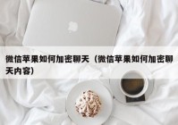 微信苹果如何加密聊天（微信苹果如何加密聊天内容）