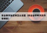 安全聊天加密锁怎么设置（安全加密聊天软件有哪些）