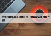 土豆和蝙蝠聊天软件区别（蝙蝠聊天是啥软件啊）