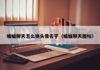 蝙蝠聊天怎么换头像名字（蝙蝠聊天图标）