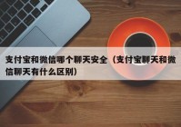 支付宝和微信哪个聊天安全（支付宝聊天和微信聊天有什么区别）