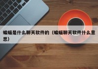蝙蝠是什么聊天软件的（蝙蝠聊天软件什么意思）