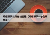 蝙蝠聊天软件在线客服（蝙蝠聊天app在线登录）