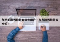 加密的聊天软件有哪些图片（加密聊天软件安全吗）