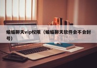 蝙蝠聊天vip权限（蝙蝠聊天软件会不会封号）