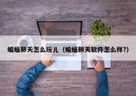 蝙蝠聊天怎么玩儿（蝙蝠聊天软件怎么样?）