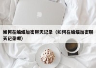 如何在蝙蝠加密聊天记录（如何在蝙蝠加密聊天记录呢）