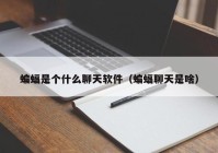 蝙蝠是个什么聊天软件（蝙蝠聊天是啥）