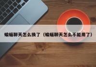 蝙蝠聊天怎么换了（蝙蝠聊天怎么不能用了）