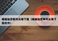 蝙蝠加密聊天从哪下载（蝙蝠加密聊天从哪下载软件）