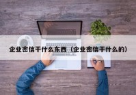 企业密信干什么东西（企业密信干什么的）