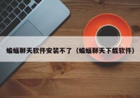 蝙蝠聊天软件安装不了（蝙蝠聊天下载软件）