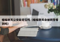 蝙蝠聊天公安能定位吗（蝙蝠聊天会被网警看到吗）